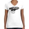 Women's Fine Jersey V-Neck Tee Women's Fine Jersey V-Neck Tee Thumbnail