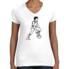 Women's Fine Jersey V-Neck Tee Women's Fine Jersey V-Neck Tee Thumbnail