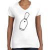 Women's Fine Jersey V-Neck Tee Women's Fine Jersey V-Neck Tee Thumbnail