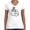 Women's Fine Jersey V-Neck Tee Women's Fine Jersey V-Neck Tee Thumbnail