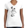 Women's Fine Jersey V-Neck Tee Women's Fine Jersey V-Neck Tee Thumbnail