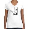 Women's Fine Jersey V-Neck Tee Women's Fine Jersey V-Neck Tee Thumbnail