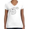 Women's Fine Jersey V-Neck Tee Women's Fine Jersey V-Neck Tee Thumbnail
