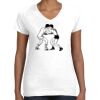 Women's Fine Jersey V-Neck Tee Women's Fine Jersey V-Neck Tee Thumbnail