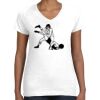 Women's Fine Jersey V-Neck Tee Women's Fine Jersey V-Neck Tee Thumbnail