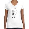 Women's Fine Jersey V-Neck Tee Women's Fine Jersey V-Neck Tee Thumbnail