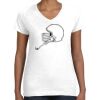 Women's Fine Jersey V-Neck Tee Women's Fine Jersey V-Neck Tee Thumbnail