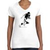 Women's Fine Jersey V-Neck Tee Women's Fine Jersey V-Neck Tee Thumbnail