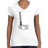 Women's Fine Jersey V-Neck Tee Women's Fine Jersey V-Neck Tee Thumbnail