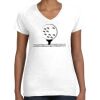 Women's Fine Jersey V-Neck Tee Women's Fine Jersey V-Neck Tee Thumbnail