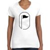 Women's Fine Jersey V-Neck Tee Women's Fine Jersey V-Neck Tee Thumbnail