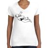 Women's Fine Jersey V-Neck Tee Women's Fine Jersey V-Neck Tee Thumbnail