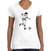 Women's Fine Jersey V-Neck Tee Women's Fine Jersey V-Neck Tee Thumbnail