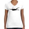 Women's Fine Jersey V-Neck Tee Women's Fine Jersey V-Neck Tee Thumbnail