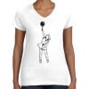 Women's Fine Jersey V-Neck Tee Women's Fine Jersey V-Neck Tee Thumbnail