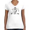 Women's Fine Jersey V-Neck Tee Women's Fine Jersey V-Neck Tee Thumbnail