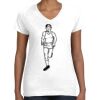 Women's Fine Jersey V-Neck Tee Women's Fine Jersey V-Neck Tee Thumbnail