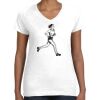 Women's Fine Jersey V-Neck Tee Women's Fine Jersey V-Neck Tee Thumbnail