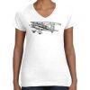 Women's Fine Jersey V-Neck Tee Women's Fine Jersey V-Neck Tee Thumbnail