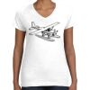 Women's Fine Jersey V-Neck Tee Women's Fine Jersey V-Neck Tee Thumbnail