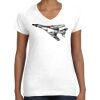 Women's Fine Jersey V-Neck Tee Women's Fine Jersey V-Neck Tee Thumbnail