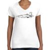 Women's Fine Jersey V-Neck Tee Women's Fine Jersey V-Neck Tee Thumbnail