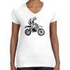 Women's Fine Jersey V-Neck Tee Women's Fine Jersey V-Neck Tee Thumbnail