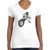 Women's Fine Jersey V-Neck Tee Women's Fine Jersey V-Neck Tee Thumbnail