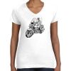 Women's Fine Jersey V-Neck Tee Women's Fine Jersey V-Neck Tee Thumbnail