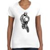 Women's Fine Jersey V-Neck Tee Women's Fine Jersey V-Neck Tee Thumbnail