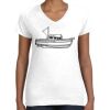 Women's Fine Jersey V-Neck Tee Women's Fine Jersey V-Neck Tee Thumbnail