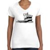 Women's Fine Jersey V-Neck Tee Women's Fine Jersey V-Neck Tee Thumbnail