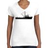 Women's Fine Jersey V-Neck Tee Women's Fine Jersey V-Neck Tee Thumbnail