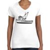Women's Fine Jersey V-Neck Tee Women's Fine Jersey V-Neck Tee Thumbnail