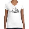 Women's Fine Jersey V-Neck Tee Women's Fine Jersey V-Neck Tee Thumbnail
