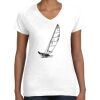 Women's Fine Jersey V-Neck Tee Women's Fine Jersey V-Neck Tee Thumbnail