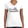 Women's Fine Jersey V-Neck Tee Women's Fine Jersey V-Neck Tee Thumbnail