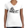 Women's Fine Jersey V-Neck Tee Women's Fine Jersey V-Neck Tee Thumbnail