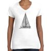 Women's Fine Jersey V-Neck Tee Women's Fine Jersey V-Neck Tee Thumbnail