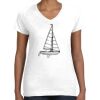 Women's Fine Jersey V-Neck Tee Women's Fine Jersey V-Neck Tee Thumbnail