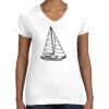 Women's Fine Jersey V-Neck Tee Women's Fine Jersey V-Neck Tee Thumbnail