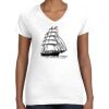 Women's Fine Jersey V-Neck Tee Women's Fine Jersey V-Neck Tee Thumbnail