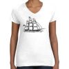 Women's Fine Jersey V-Neck Tee Women's Fine Jersey V-Neck Tee Thumbnail