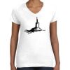 Women's Fine Jersey V-Neck Tee Women's Fine Jersey V-Neck Tee Thumbnail