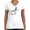 Women's Fine Jersey V-Neck Tee Women's Fine Jersey V-Neck Tee Thumbnail