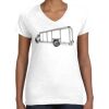 Women's Fine Jersey V-Neck Tee Women's Fine Jersey V-Neck Tee Thumbnail