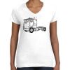 Women's Fine Jersey V-Neck Tee Women's Fine Jersey V-Neck Tee Thumbnail