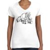 Women's Fine Jersey V-Neck Tee Women's Fine Jersey V-Neck Tee Thumbnail