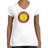 Women's Fine Jersey V-Neck Tee Women's Fine Jersey V-Neck Tee Thumbnail