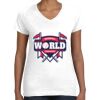 Women's Fine Jersey V-Neck Tee Women's Fine Jersey V-Neck Tee Thumbnail